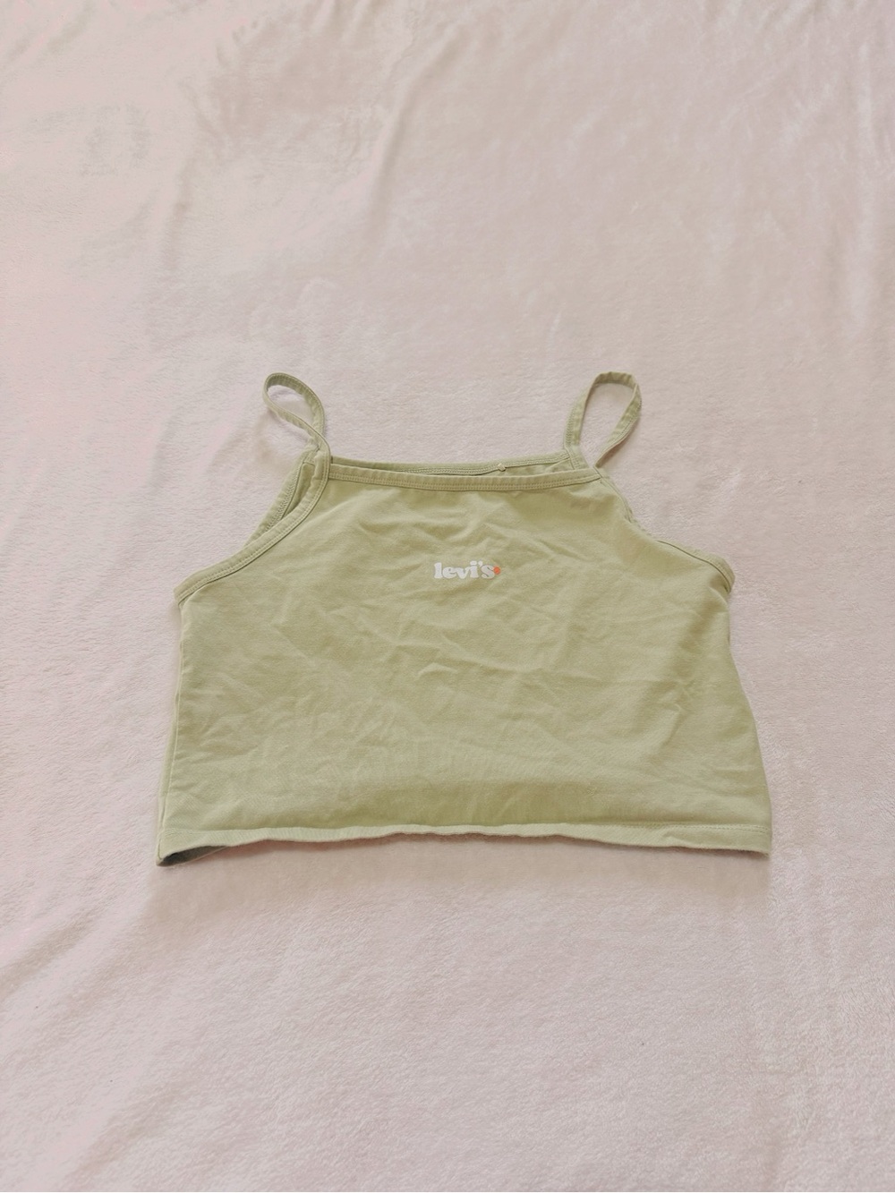 Levi's Light Olive Cropped Camisole